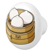 Bouton De Porte En Céramique Dim sum dessin animé (Droite)
