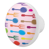 Bouton De Porte En Céramique Diner la texture (Droite)