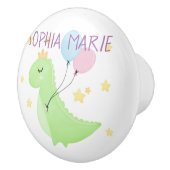 Bouton De Porte En Céramique Dinosaure à ballons (Droite)