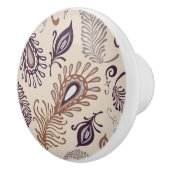 Bouton De Porte En Céramique Divers motif de plume (Droite)