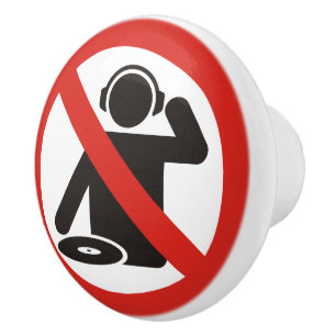 BOUTON DE PORTE EN CÉRAMIQUE DJ