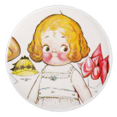 Bouton De Porte En Céramique "Dolly Dingle de Dingle Dell" (Devant)