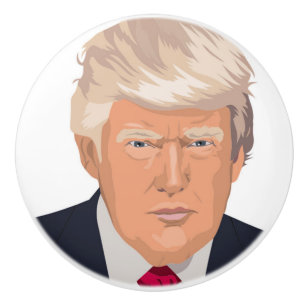 BOUTON DE PORTE EN CÉRAMIQUE DONALD TRUMP