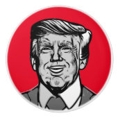 BOUTON DE PORTE EN CÉRAMIQUE DONALD TRUMP (Devant)