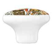 Bouton De Porte En Céramique Dragonfly & Flowers Ceramic Knob (Côté)