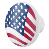BOUTON DE PORTE EN CÉRAMIQUE DRAPEAU AMÉRICAIN (Droite)