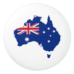 Bouton De Porte En Céramique Drapeau australien