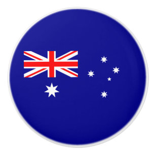 Bouton De Porte En Céramique Drapeau australien patriotique