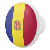 Bouton De Porte En Céramique drapeau d'Andorre (Droite)