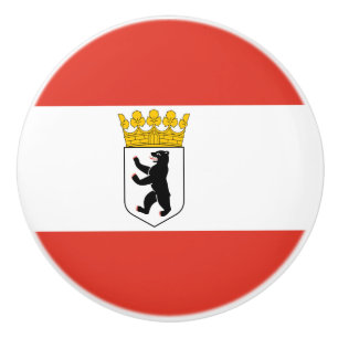 Bouton De Porte En Céramique Drapeau de Berlin Ceramic Knob
