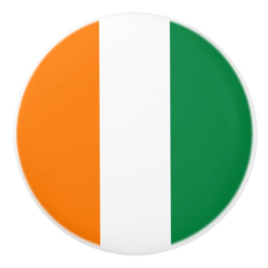 Bouton De Porte En Céramique Drapeau de Côte d'Ivoire (Devant)