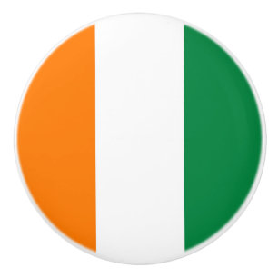 Bouton De Porte En Céramique Drapeau de Côte d'Ivoire