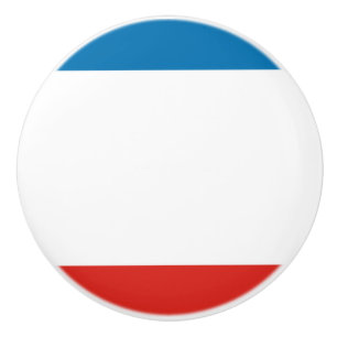 Bouton De Porte En Céramique Drapeau de Crimée