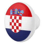 Bouton De Porte En Céramique Drapeau de Croatie (Droite)