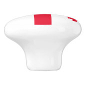 Bouton De Porte En Céramique Drapeau de Géorgie (Côté)