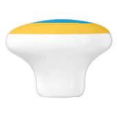 Bouton De Porte En Céramique Drapeau de Kalmoukie (Côté)