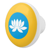 Bouton De Porte En Céramique Drapeau de Kalmoukie (Droite)