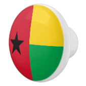 Bouton De Porte En Céramique Drapeau de la Guinée Bissau (Droite)