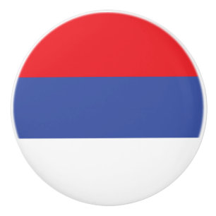Bouton De Porte En Céramique Drapeau de la Republika Srpska
