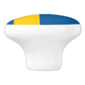 Bouton De Porte En Céramique Drapeau de la Suède (Côté)