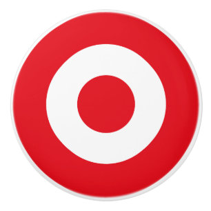 Bouton De Porte En Céramique Drapeau de la Turquie rond armée ronde nationale