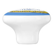 Bouton De Porte En Céramique Drapeau de la ville de Boston (Massachusetts) (Côté)