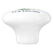 Bouton De Porte En Céramique Drapeau de l'Illinois (Côté)