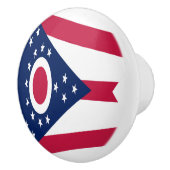 Bouton De Porte En Céramique Drapeau de l'Ohio (Droite)