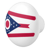 Bouton De Porte En Céramique Drapeau de l'Ohio (Droite)
