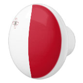 Bouton De Porte En Céramique Drapeau de Malte (Droite)
