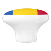 Bouton De Porte En Céramique Drapeau de Moldova (Côté)