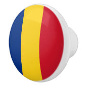 Bouton De Porte En Céramique Drapeau de Roumanie (Droite)