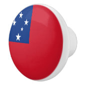 Bouton De Porte En Céramique Drapeau de Samoa (Droite)