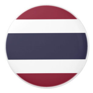 Bouton De Porte En Céramique Drapeau de Thaïlande