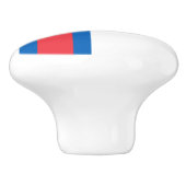 Bouton De Porte En Céramique Drapeau des îles Féroé (Côté)