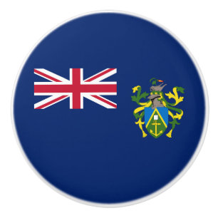 Bouton De Porte En Céramique Drapeau des îles Pitcairn