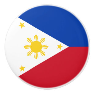 Bouton De Porte En Céramique Drapeau des Philippines