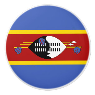 Bouton De Porte En Céramique Drapeau d'Eswatini