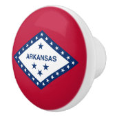 Bouton De Porte En Céramique Drapeau d'État de l'Arkansas (Droite)