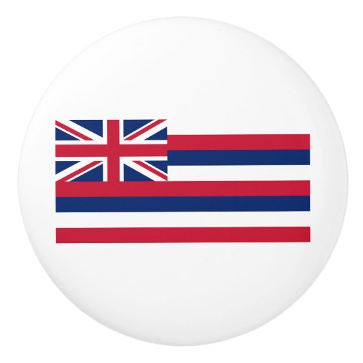 Bouton De Porte En Céramique Drapeau d'État d'Hawaii (Devant)