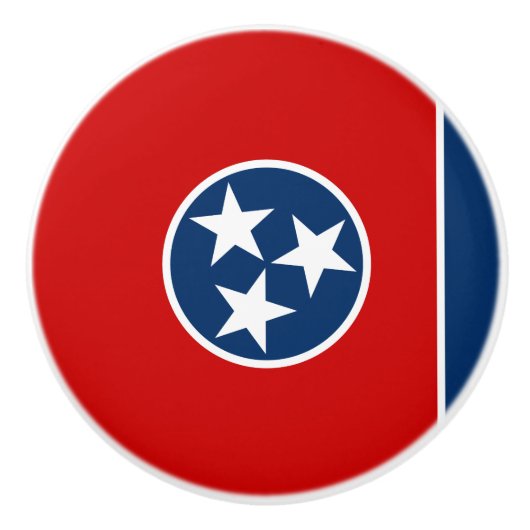 Bouton De Porte En Céramique Drapeau d'état du Tennessee (Devant)