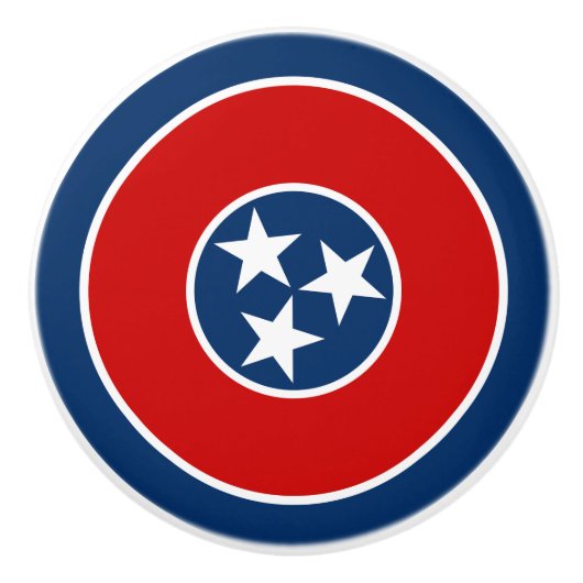 Bouton De Porte En Céramique Drapeau d'état du Tennessee (Devant)