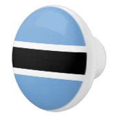 Bouton De Porte En Céramique Drapeau du Botswana (Droite)