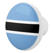 Bouton De Porte En Céramique Drapeau du Botswana (Droite)