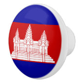 Bouton De Porte En Céramique Drapeau du Cambodge Ceramic Knob (Droite)