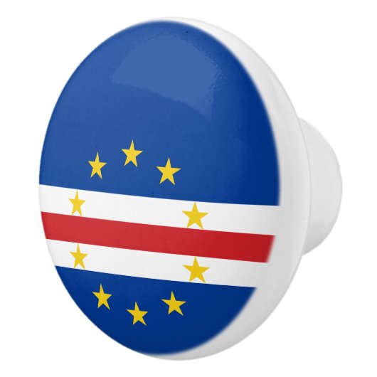Bouton De Porte En Céramique Drapeau du Cap-Vert (Droite)
