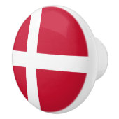 Bouton De Porte En Céramique Drapeau du Danemark (Droite)