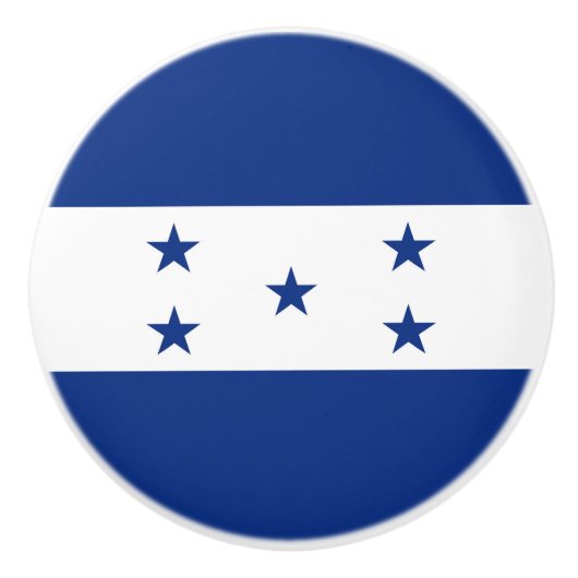 Bouton De Porte En Céramique Drapeau du Honduras (Devant)
