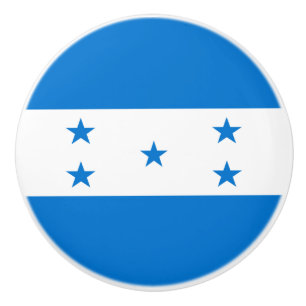 Bouton De Porte En Céramique Drapeau du Honduras