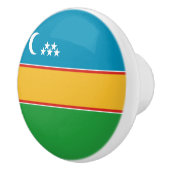 Bouton De Porte En Céramique Drapeau du Karakalpakstan (Droite)